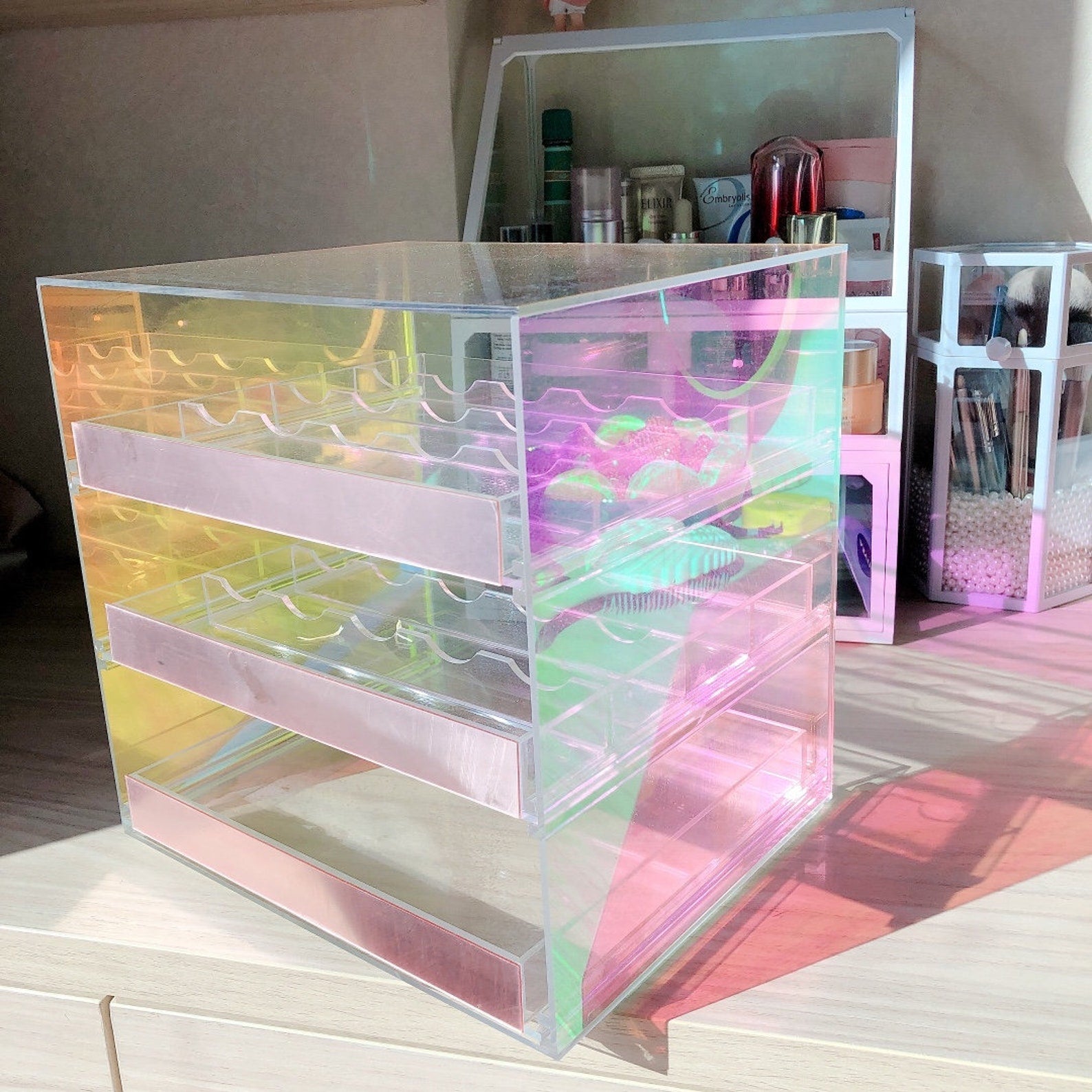 Acrylic Jewelry/Makeup Box L